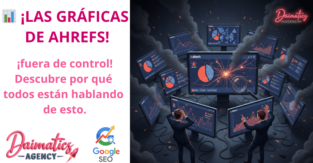 Gráfica de rendimiento afectada en Ahrefs