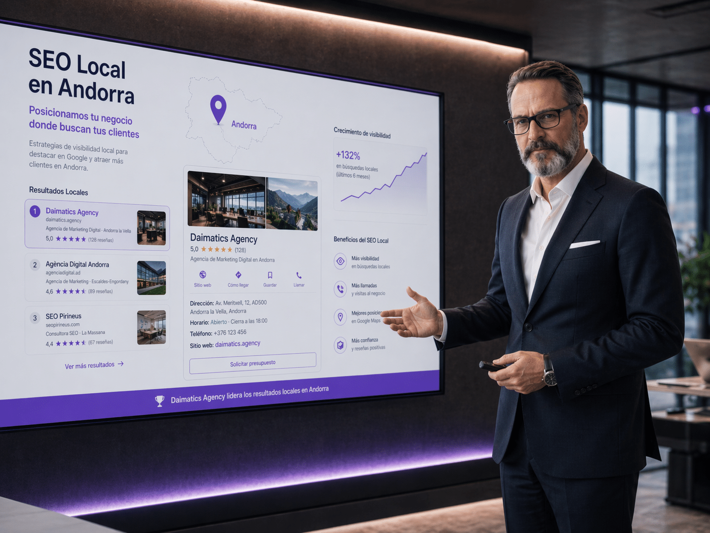 Agència SEO GEO Andorra Daimatics