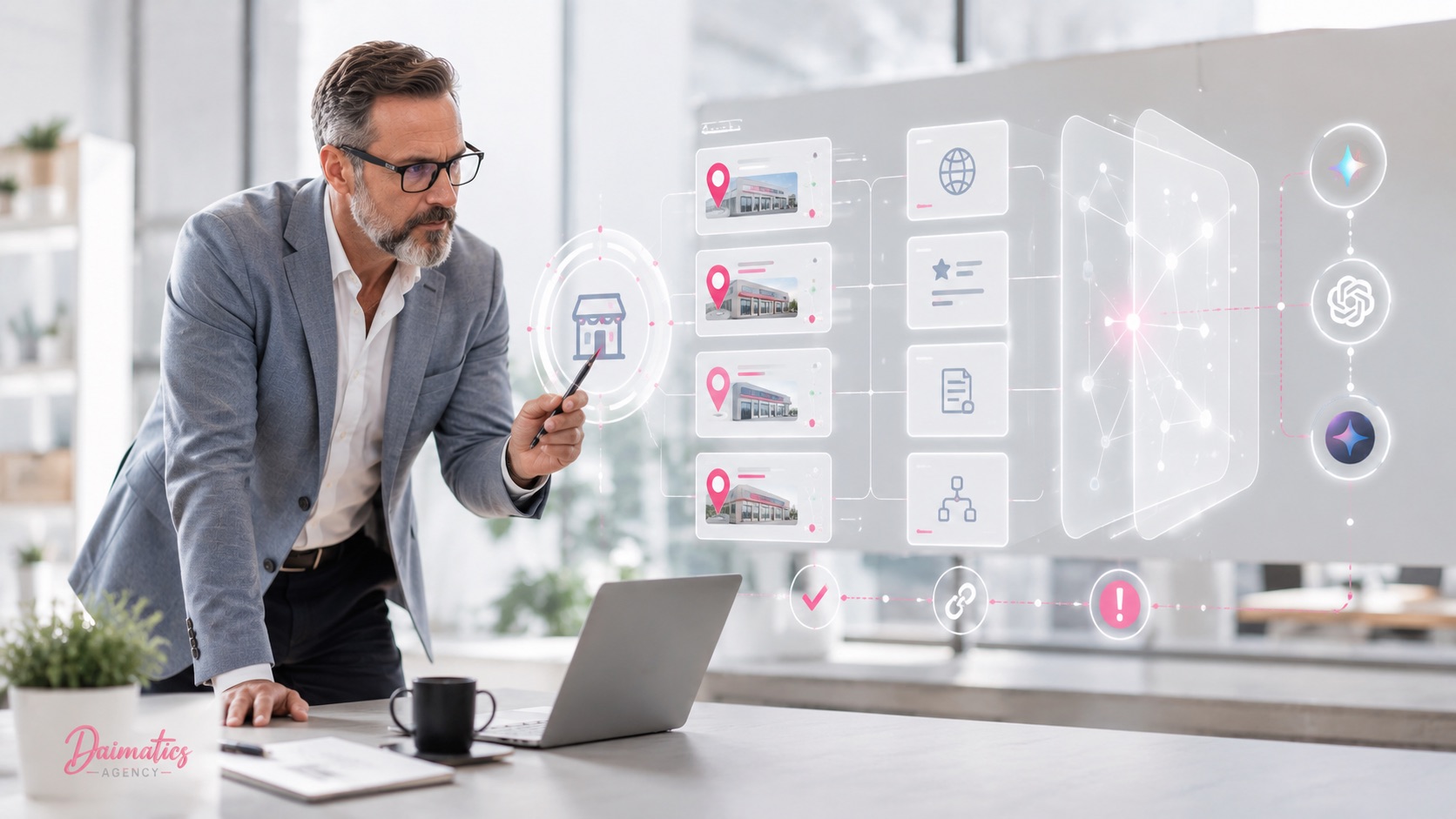 Arquitectura de marca con IA aplicada a ubicaciones entidades y presencia digital