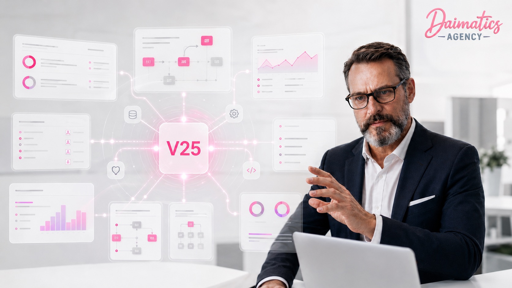 Actualización V25 de la API de Google Ads con integraciones, datos, campañas y David Nogués como cara de Daimatics