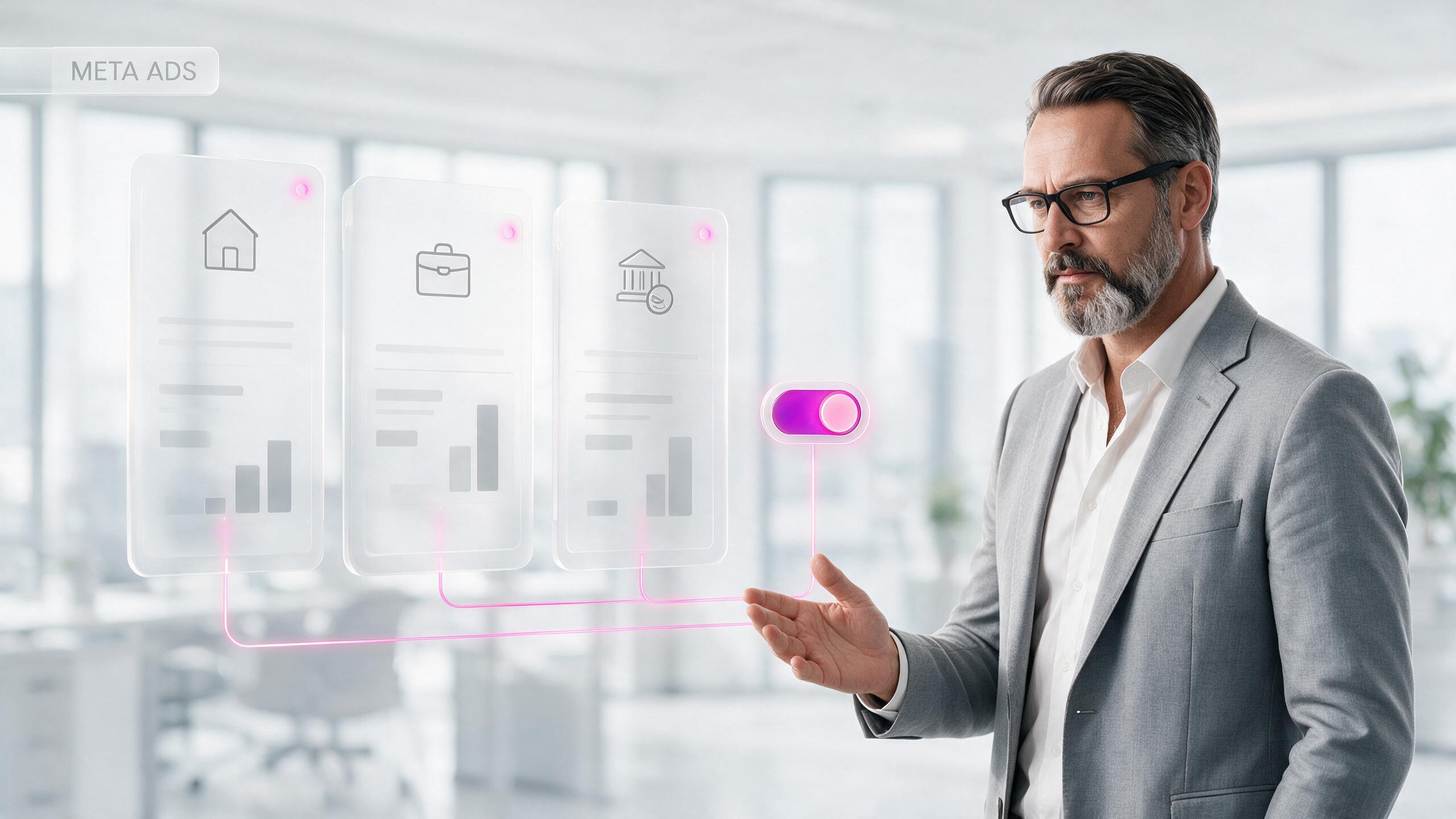 Las tres categor&iacute;as especiales de Meta Ads con el par&aacute;metro Advantage+ activado